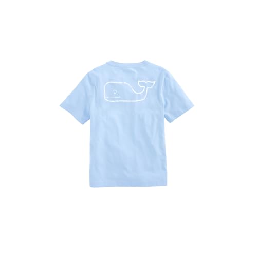 vineyard vines Girls' Vintage Whale Short-Sleeve Pocket Tee, Jake Blue, S