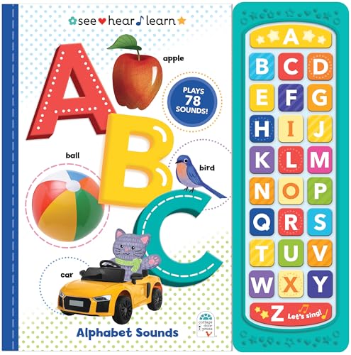 ABC (See Hear Learn) - 26-Button Board Sound Book for Children and Preschoolers