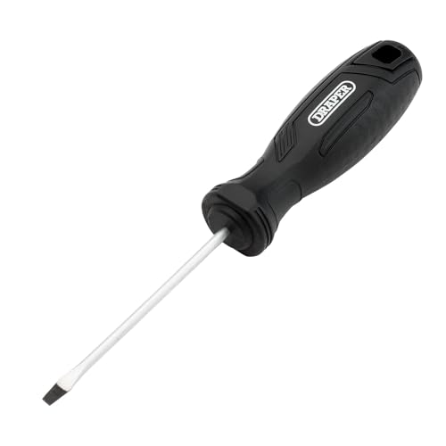 Draper Slotted Hard Grip Screwdriver, 3.0 x 75mm - 13529 - Magnetic Tip, CRV Blade