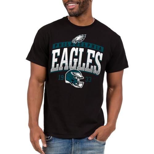 Philadelphia Eagles Mighty - NFL Adult Short Sleeve Fan T-Shirt for Men & Women T-Shirt Black