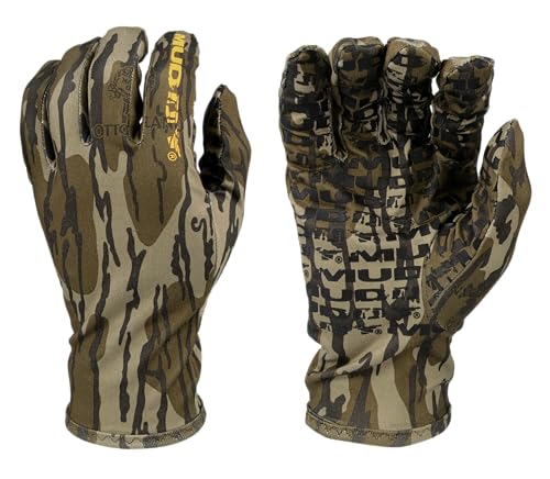 Muddy Outdoors Men's TRX Lightweight Gloves Mossy Oak Bottomland XL