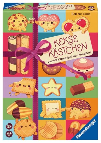 (-37%) Ravensburger 24749 - Keksekästchen: Das Roll & Write Spiel zum Anbeißen für Familien, Erwachsene und Kinder ab 8 Jahren