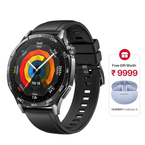 Smartwatch, HUAWEI WATCH GT 5 46mm, Nova Experiência de Corrida e Ciclismo, Sharp-Edged Design, Até 2 Semanas de Bateria...