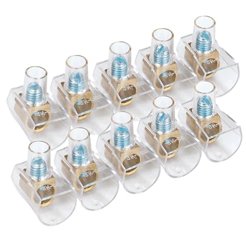 PC5 terminal block of 4 mm, Available in pack of 2 units per blister pack. Colour transparent, ideal for clear and safe electrical connections.