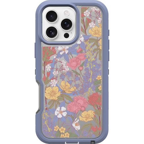 OtterBox iPhone 16 Pro Max Defender Series XT Clear Case - Floral Purple