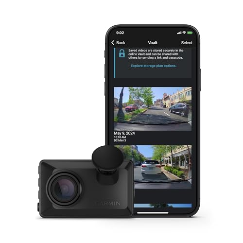Garmin Dash Cam™ X110, Compact 1080p HD Dash Cam with a 140-degree Field of View, Built in Clarity™ Polarizer, Voice Controlled, GPS, 2.4” Display, Au