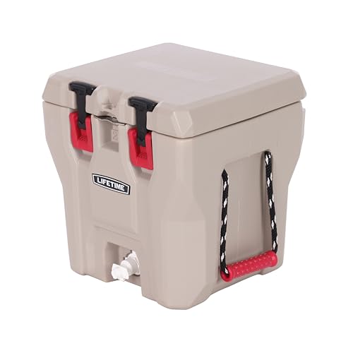 Lifetime 5 Gallon Hard Cooler, Dual-Purpose as Water Beverage Dispenser or Ice Chest, Portable Container, Made in USA