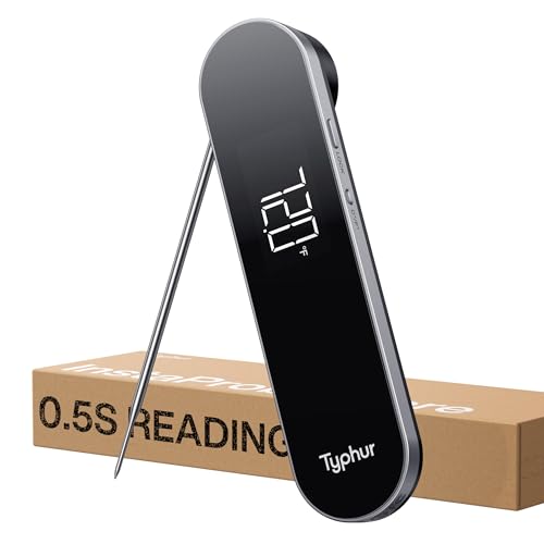 Typhur InstaProbe Core 0.5 Sec Instant Read Meat Thermometer Digital with Readable Display in Sunlight for Cooking, Prof