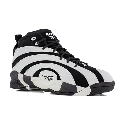 Reebok Work Men's Shaqnosis Work Black and White Composite Toe Boots