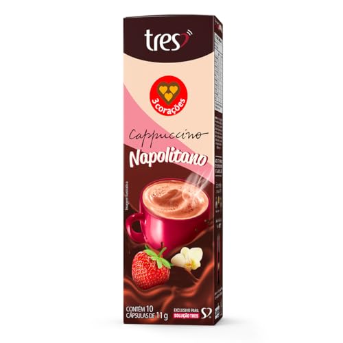 3 Corações Cápsula de Cappuccino Napolitano TRES ​- 10 unid