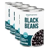 Amazon Fresh, Canned Black Beans, 15.25 Oz (Pack of 4) for only $3 shipped