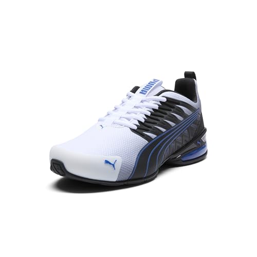 PUMA Men's Voltaic EVO Cross Trainer, PUMA White-PUMA Black-Clyde Royal, 10.5