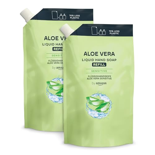(-26%) by Amazon Aloe Vera Handseife Nachfüllpack, 2 x 1000ml