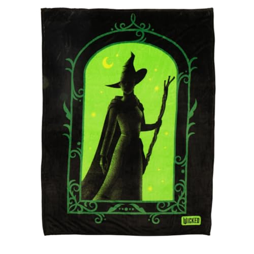 Franco Collectibles Wicked Elphaba Bedding Super Soft Cozy Throw, 46 in x 60 in, (Officially Licensed Product)