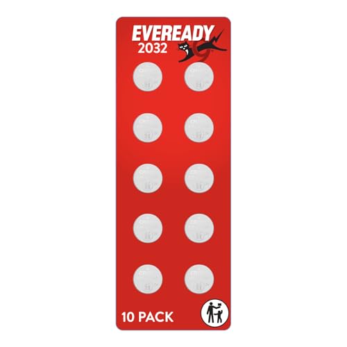 Eveready CR2032 Lithium 3V Battery 10-Pack for $3 + free shipping w/ Prime