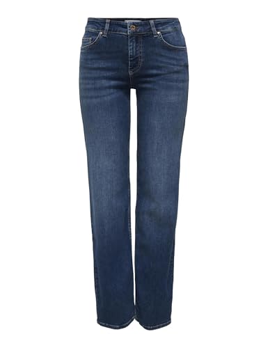 (-40%) ONLY Female Straight-Fit Jeans ONLBLUSH Mittlere Taille Gerade geschnitten Jeans