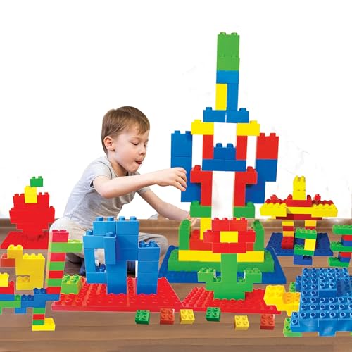DIY Building Block Construction Set of 85 Pieces|Learning & Educational Puzzle Toy|Roleplay Activity Set|Motor Skill Development Construction Toy|Birt