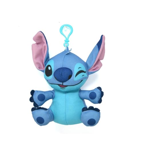 Stitch 6" Plush Zipper Pull – Soft Toy Clip Accessory for Bags and Backpacks