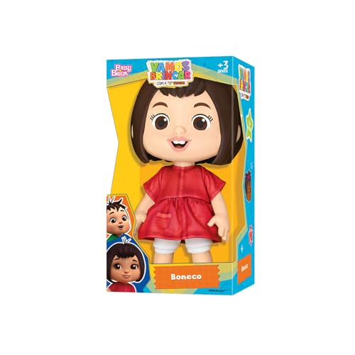 Novabrink - Baby Brink - Boneca Mônica Vamos Brincar - 27 cm de altura