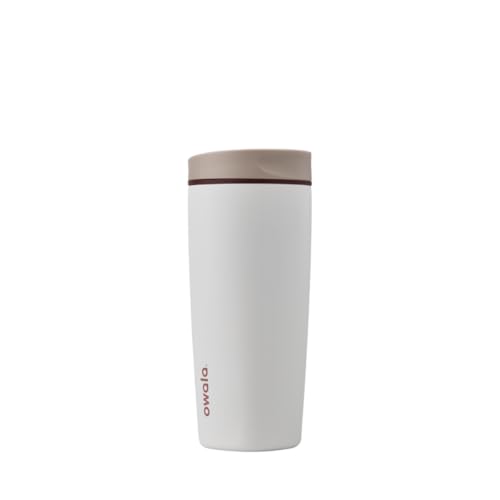 Owala SmoothSip Slider Insulated Stainless Steel Coffee Tumbler, Reusable Iced Coffee Cup, Hot Coffee Travel Mug, BPA Fr