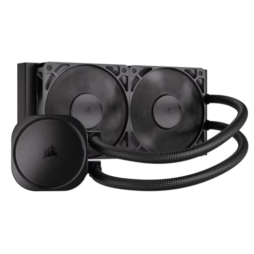 CORSAIR Nautilus 240 RS Liquid CPU Cooler – 240mm AIO – Low-Noise – Direct Motherboard Connection – Daisy-Chain – Intel LGA 1851/1700, AMD AM5/AM4 – 2X RS120 Fans Included – Black