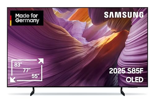 (-59%) Samsung OLED 4K S85F 77 Zoll (195 cm) UHD Fernseher, NQ4 AI Gen2 Prozessor,4K Upscaling, OLED HDR, Farben Pantone validiert, Dolby Atmos, Gaming-Hub, Knox Security, Samsung Vision AI Smart TV
