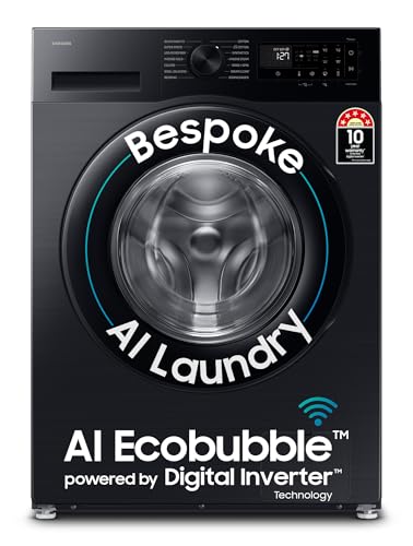 Samsung 12 kg, 5 Star, Super Speed, Wi-Fi, Hygiene Steam with Inbuilt Heater, Digital Inverter, Fully-Automatic Front Load Washing Machine (WW12DG5B24