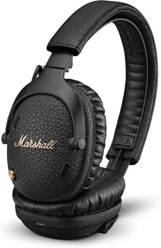 (-37%) Marshall Monitor III ANC Aktiver Geräuschunterdrückung Bluetooth Kopfhörer, 70 Stunden Spielzeit – Schwarz