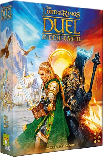 Asmodee The Lord of The Rings: Duel for Middle-Earth Board Game - Epic Strategy Game of Power and Conquest for Kids and Adults, Ages 10+, 2 Players, 30 Minute Playtime