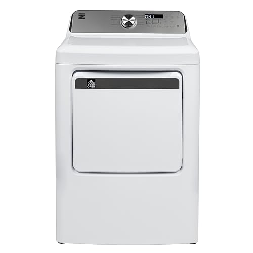 Kenmore 7.0 cu. ft. Front Load Gas Dryer-with Guard to Reduce Wrinkles & Static-Smart Sensor Drying-LED, White