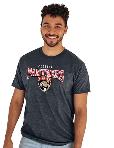 Florida Panthers NHL Officially Licensed T-Shirt Heathered Black, Medium