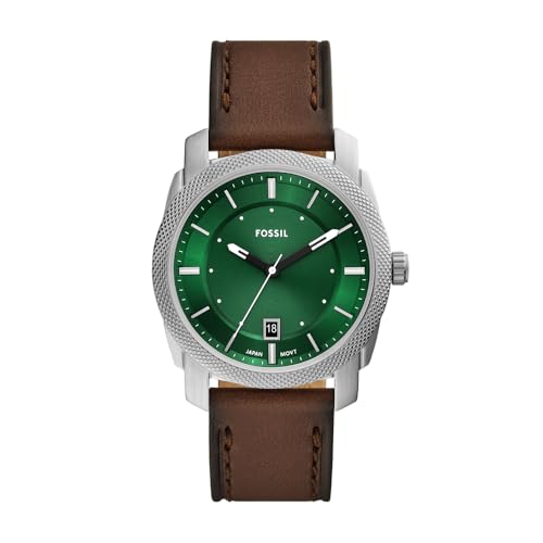 (-19%) Fossil Herren Analog Quarz Uhr mit Leder Armband FS6085