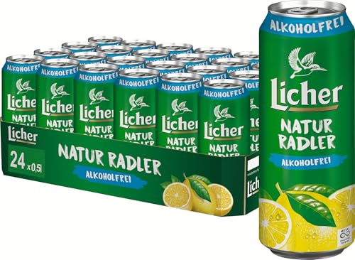 ⚡ BLITZDEAL (-41%) Licher Natur Radler Alkoholfrei - Biermix - Dosenbier 24x 0,5l