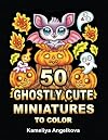 50 Ghostly Cute Miniatures to Color