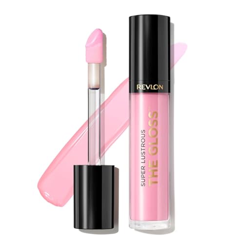 Revlon Super Lustrous The Gloss, Non-Sticky, High Shine Glossy Finish, Lightweight Moisture Enriched With Agave, Moringa Oil Capuacu Butter - Sky Pink