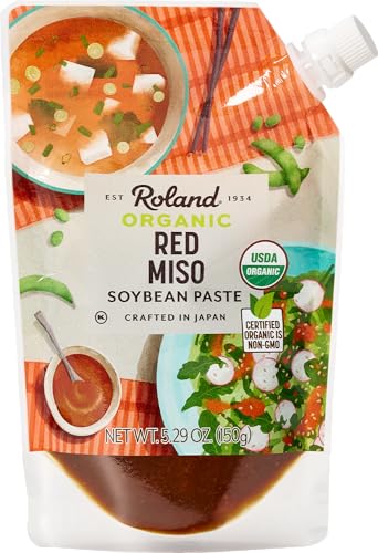 Roland Foods Organic Red Miso Paste, Specialty Imported Food, 5.29 Ounce Pouch, Pack of 1