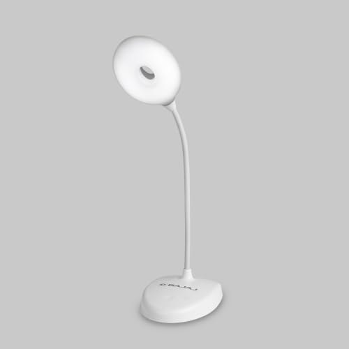 Bajaj Softlite LED Multi-CCT 3 in 1 Color Modes Table Lamp | 360 Degree Rotating Head | Feather Touch Operation | 1 Year - Warranty | Upto 4 Hours Bac