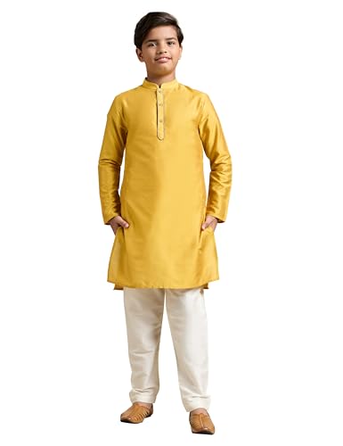 Boy's Festive Rayon Kurta Pajama Set