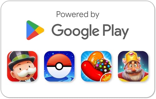 Google Play gift code - new finds, old favorites, one card. Go Play. (Email or Text Message Delivery - US Only) - Standard