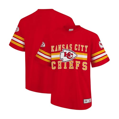 Ultra Game NFL Official Adults Soft Mesh Vintage Beast Mode T-Shirt - Unisex, Kansas City Chiefs, Team Color, Large