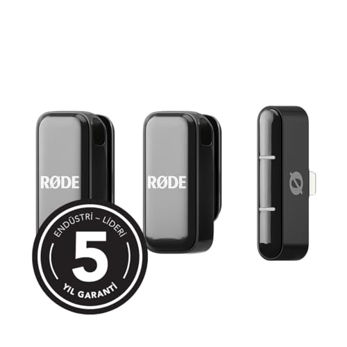 RØDE Wireless Micro - Compact Wireless Microphone, Two Mics with Charge Case for Smartphone Content Creation - USB-C, Black