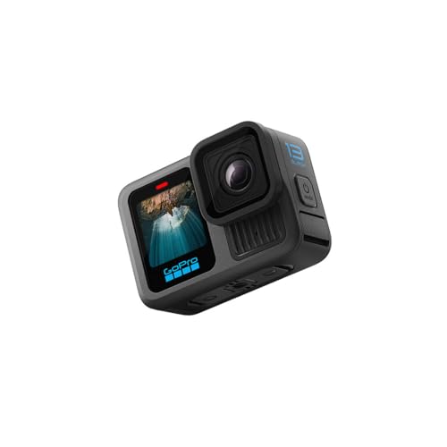 GoPro HERO13 Black - Waterproof Action Camera with 5.3K60 Video, 27MP Photo + Compatability with HB-Series Lenses(1-Yr International+1-Yr India Warran
