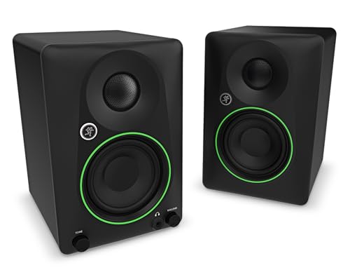 Mackie CR3.5 Powered Studio Monitors 3.5 in with Tone Knob 2-Pack