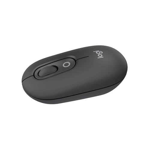 Logitech POP Mouse, Compact and Portable Wireless Bluetooth - Graphite | Compact, Portable, programmable Buttons, Quiet clicks, Easy-Switch for up to 