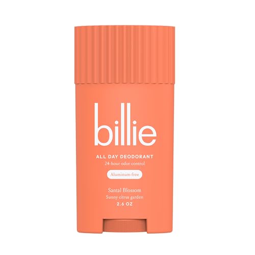 Billie All Day Deodorant, 24-hour Odor Protection, Aluminum-Free, Santal Bloom, 2.6oz
