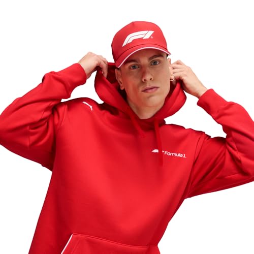 PUMA Unisex Formula 1 Baseball Cap, Pop Red SS25, One-Size