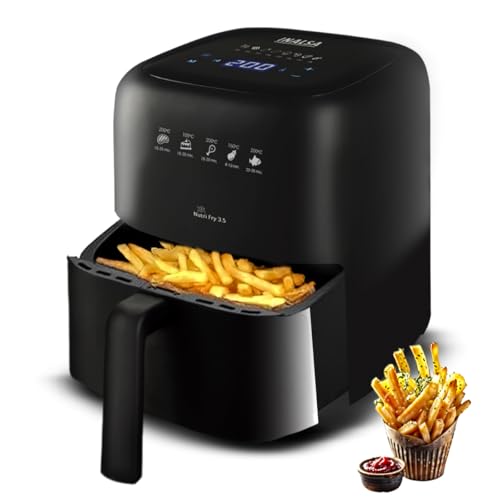 Inalsa Air Fryer 3.5 ltr|1400 W with Air Crisp Technology|Temperature & Timer Control|8 Preset Menu & Digital Display|Air fry, Bake,Roast,Reheat,Dehyd