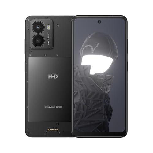 HMD Fusion | Unlocked | Dual SIM | Android 14 | 2 Day Battery | 6.56" 90Hz HD+ Display | 6GB/128GB | 108MP Dual Camera | US Version | Noir Black