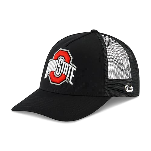 Ultra Game Standard NCAA Official All Around The World Trucker Hat, Black