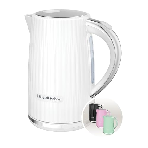 🔥 STARKER PREIS (-47%) Russell Hobbs Wasserkocher Eden Weiß, 1,7 L, 2400 Watt, BPA-frei